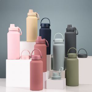 1000ml stainless steel sports water bottle wide mouth portable bottleHVB-098-34  Vacuum Bottle