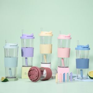 29oz Tritan Cup with Double Drinking CoverHLT-1021T SW Plastic Straw Tumbler