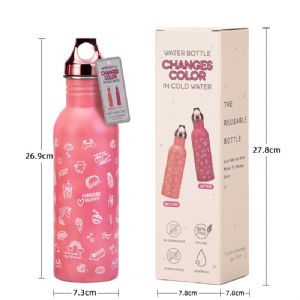 750ml Temperature-sensitive Color-changing Outdoor Sports Water BottleHLB-100S-75 Single Wall Bottle