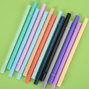 Reusable Large-Pore Straw with a Pearl-Holding RingHHW-P045S Straw