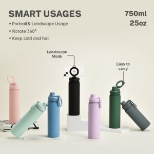 750mL Magentic Lid Wide Mouth CupHVB-109-25  Vacuum Bottle