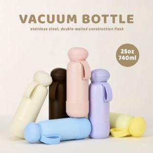 740ml (25oz) 304 Stainless Steel Large-Capacity Portable Handheld Outdoor Insulated Vacuum BottleHVB-113D-25 Vacuum Bottle