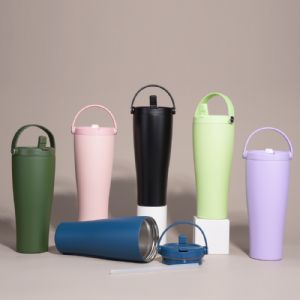 30oz Outdoor Sports Double-Walled Vacuum Large Capacity Portable Handle Vacuum Mug - Car MugHVM-045 Vacuum Mug