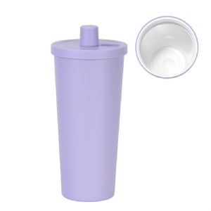 710ml Ceremic Coating Jumping Cover Milk Tea Steel CupHVT-046C Vacuum Tumbler