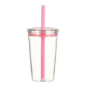 450ml Borosilicate Glass Straw BottleHGB-075 Glass Bottle