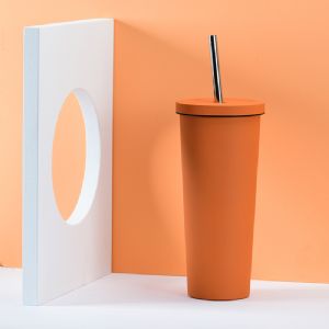 830ml Milk Tea Steel Cup-Large HoleHVT-064-29 Vacuum Tumbler