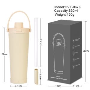 830mlMilk Tea Steel Cup Bouncing LidHVT-067D-29 Vacuum Tumbler