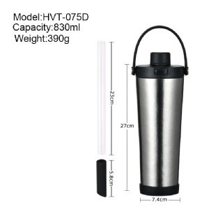 830ml Jump Handle Cover Titanium Cup - Titanium Natural Color (Crystalline Small Ice Flowers)HVT-075D-29 Vacuum Tumbler