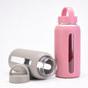 800ml Silicone Cover, Handle Cover, Glass BottleHGB-041 Glass Bottle